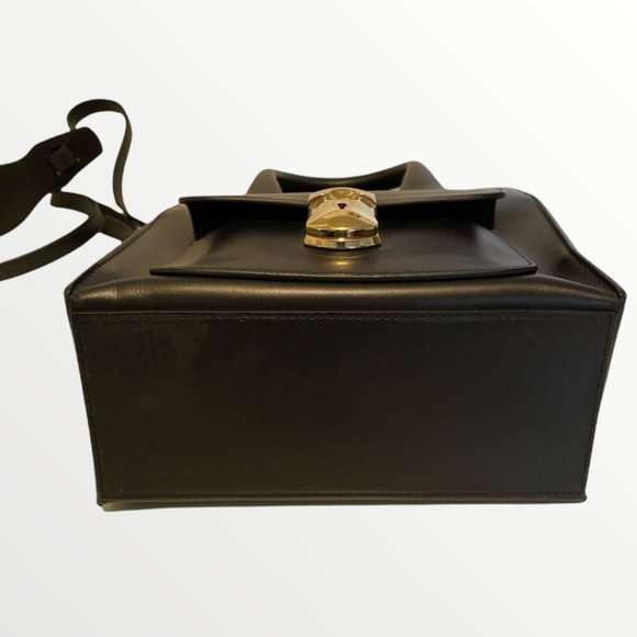 Authentic Balenciaga Mini Padlock Black Leather Cross Body Bag Please read: - Picture 5 of 14